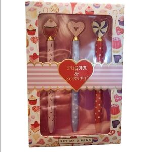 Eccolo Sugar & Script Set of 3 Pens